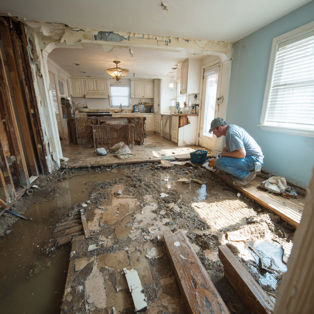 Professional mold inspection in residential property