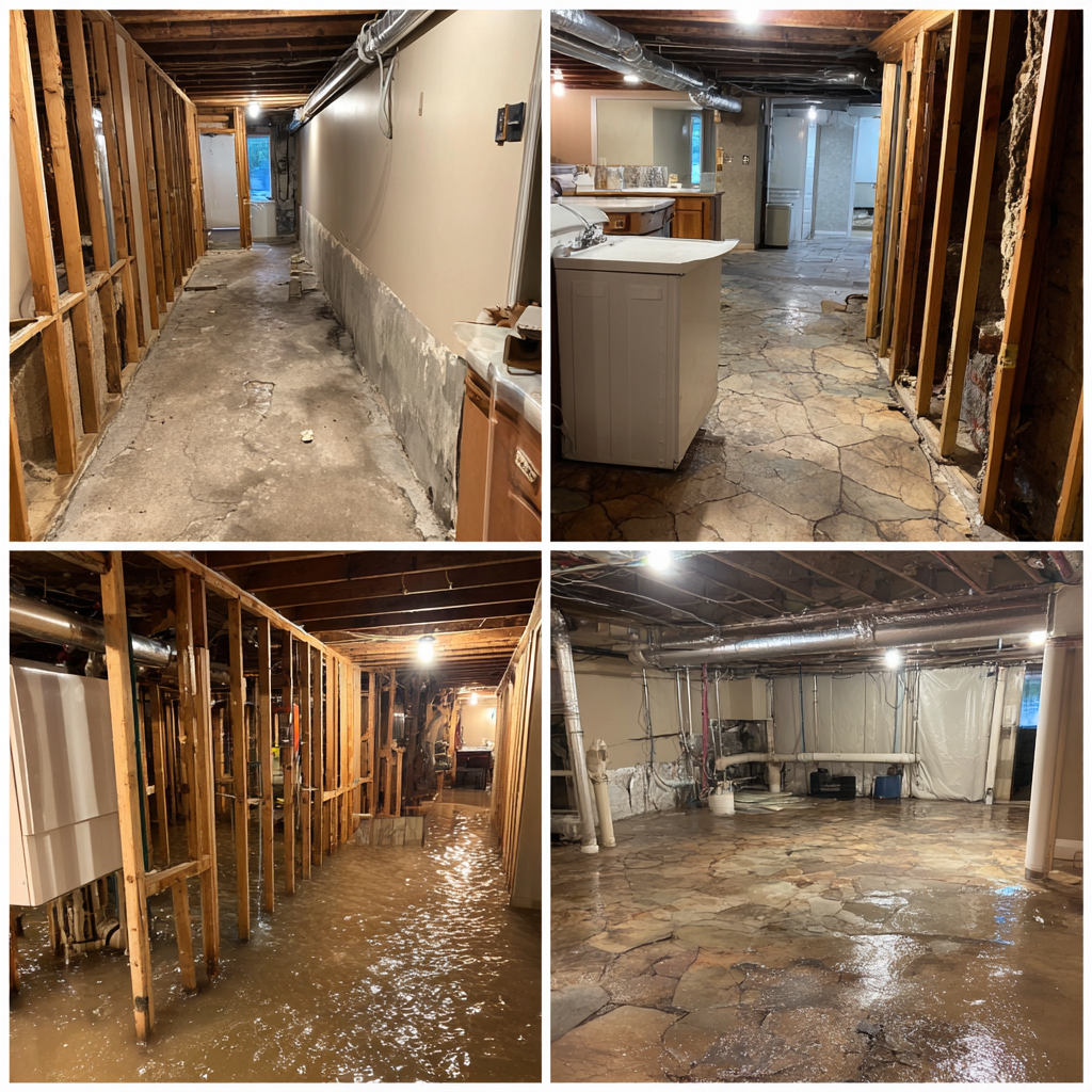 Professional water extraction using industrial equipment